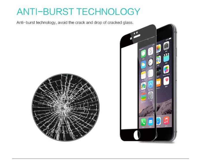 Nillkin - Nillkin Härdat Glas Skärmskydd CP+ till Apple iPhone 6 Plus - Svart