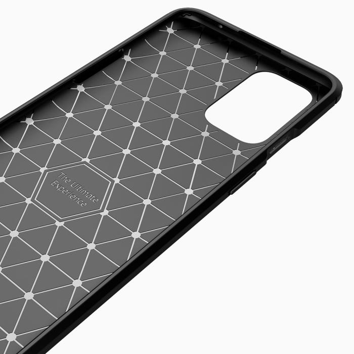 A-One Brand - Carbon Fiber Mobilskal till Oneplus 8T - Svart