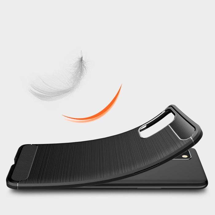 A-One Brand - Carbon Fiber Mobilskal till Oneplus 8T - Svart