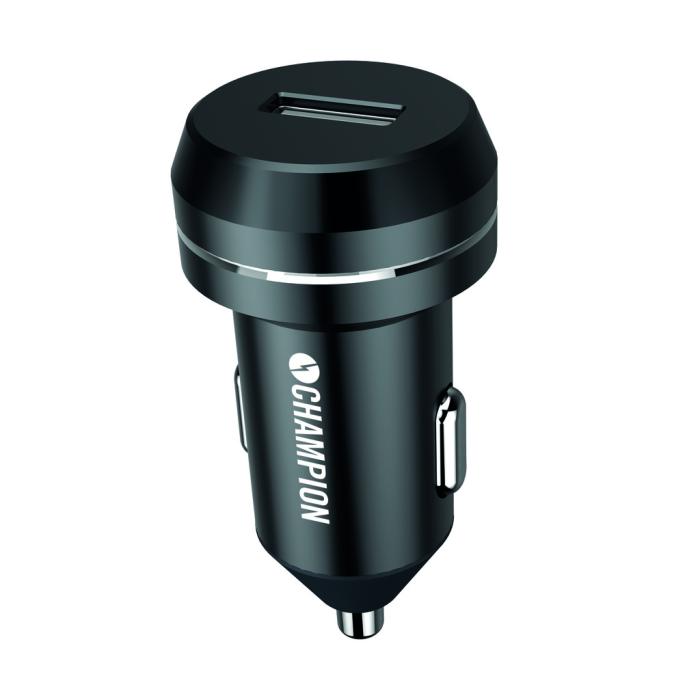 Champion - CHAMPION - USB Laddare 12/24V 2.4A - Svart