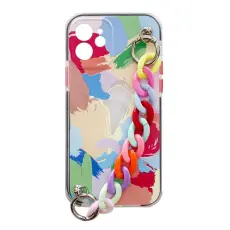 OEM - Color Gel Chain Pendant Skal Galaxy A32 5G - Flerf&auml;rgad
