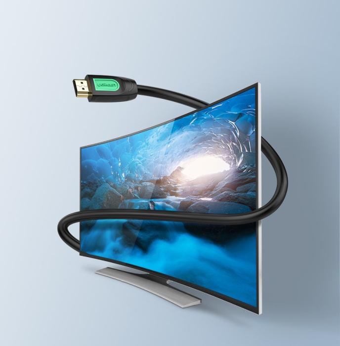 Ugreen - Ugreen HDMI Kabel 19 pin 1.4v 4K 60Hz 30AWG 2m Svart