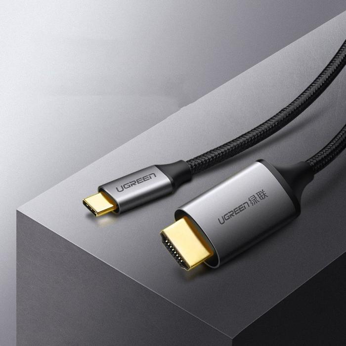 Ugreen - Ugreen HDMI USB Type C Kabel 4K 60 Hz 1,5 m Svart och Grå