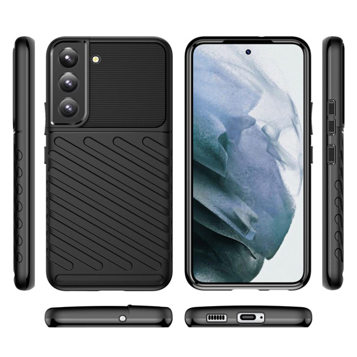 OEM - Galaxy S23 Plus Skal Thunder Twill - Svart
