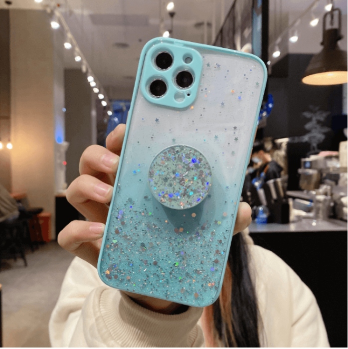 OEM - Round Pop Grip Skal iPhone 13 Pro - Turkos