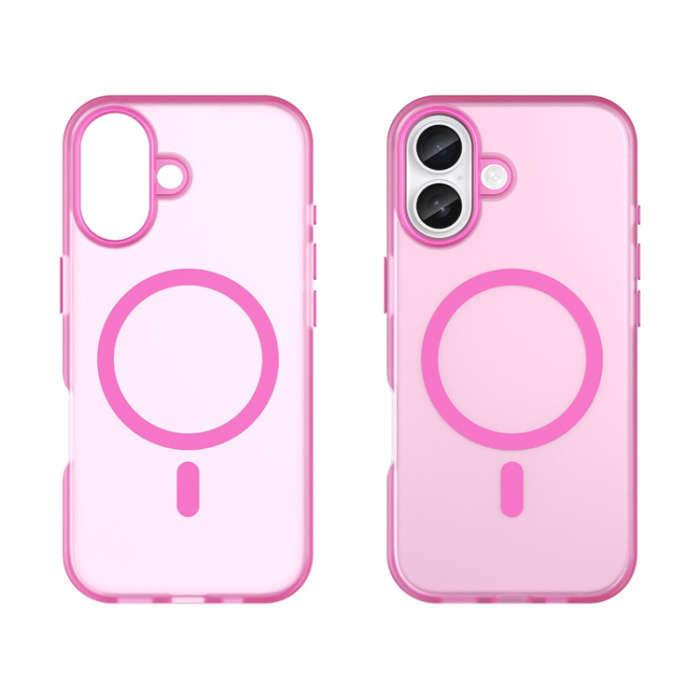 A-One Brand - iPhone 17 Mobilskal MagSafe Slim Matte Translucent - Rosa