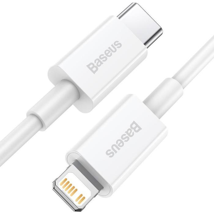 BASEUS - Baseus Superior USB-C till Lightning kabel 20 W 1m - Vit