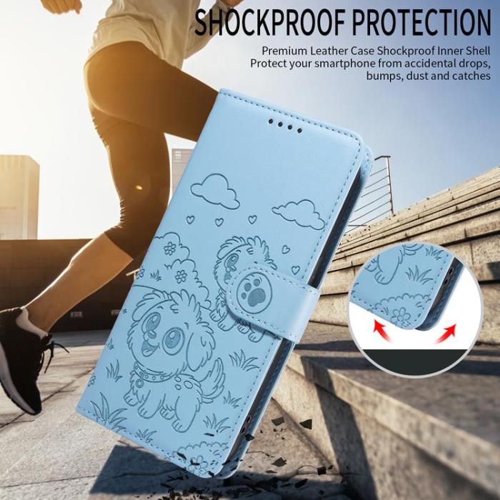 A-One Brand - iPhone 17 Pro Max Plånboksfodral RFID med handledsrem - Blå