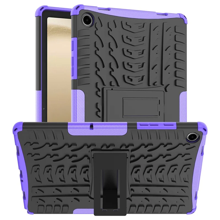 Galaxy Tab A9 Plus Mobilskal Tire Texture med Kickstand - Lila (Lila) | 2353 | AlltMobil
