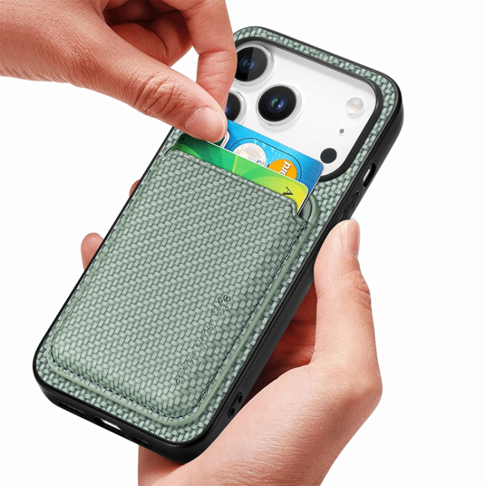 A-One Brand - iPhone 17 Pro Mobilskal Detachable Korthållare - Grön