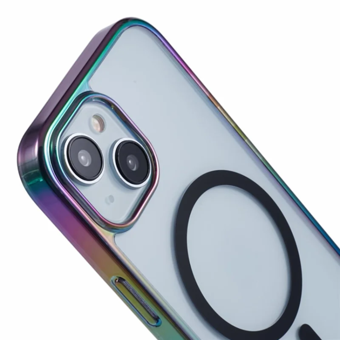 KIGC - KIGC iPhone 15 Mobilskal Magsafe Dazzling Color - Svart