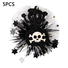 OEM - 5Pcs Halloween Costume Hårspännen Nät - Skull Candy Bag