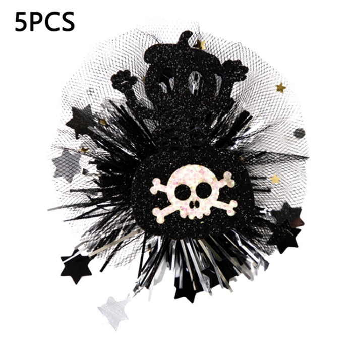 OEM - 5Pcs Halloween Costume Hårspännen Nät - Skull Candy Bag