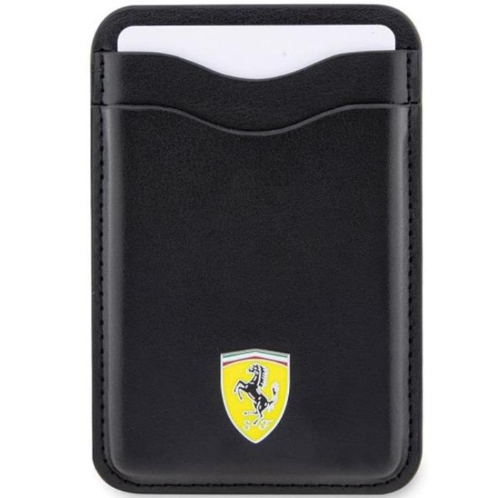 Ferrari - Ferrari Magsafe Korthållare Läder 2023 Collection - Svart
