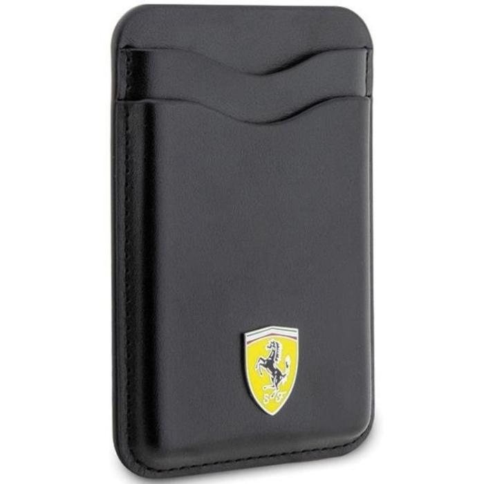 Ferrari - Ferrari Magsafe Korthållare Läder 2023 Collection - Svart