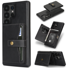 A-One Brand - Galaxy S24 Ultra Mobilskal MagSafe Detachable Korthållare Kickstand