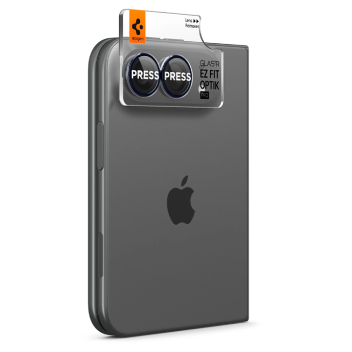 Spigen - Spigen [2-Pack] Härdat Glas Kameralinsskydd För iPhone Duo EZ Fit Optik Pro
