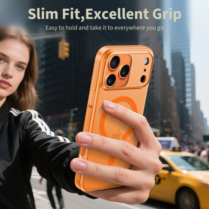 Tech-Protect - Tech-Protect iPhone 17 Pro Max Mobilskal Magsafe Slim - Cosmic Orange