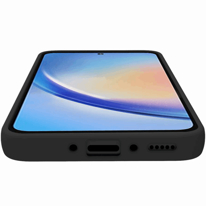 Celly - Celly Galaxy A35 5G Mobilskal Cromo Soft Rubber - Svart
