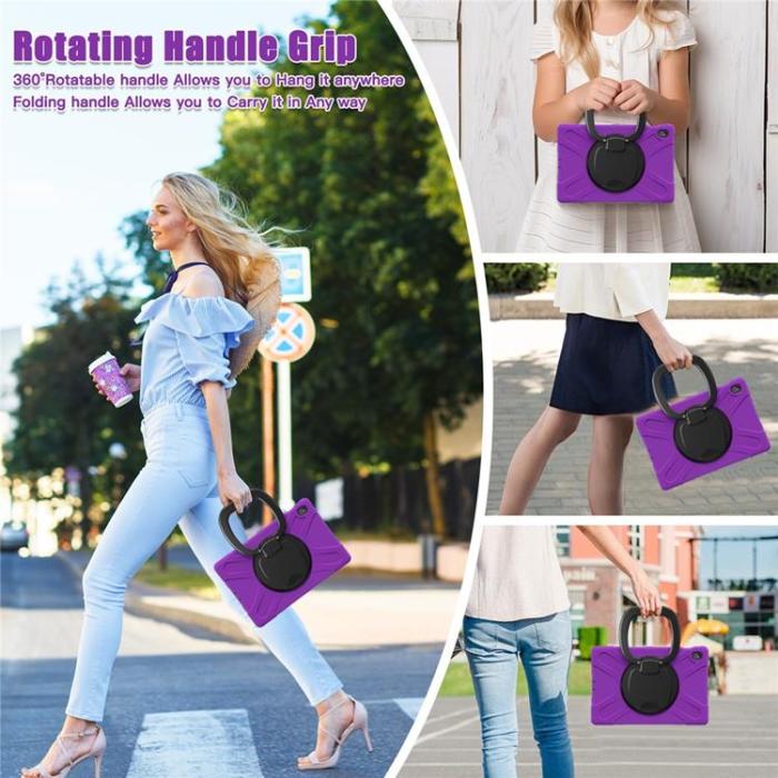 A-One Brand - Galaxy Tab S10 FE Plus Skal Kickstand Handle Grip - Lila