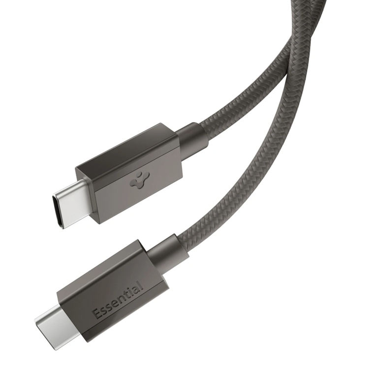 Spigen USB-C till USB-C Kabel EB6015CC Essential 1.5m 60W - Gunmetal