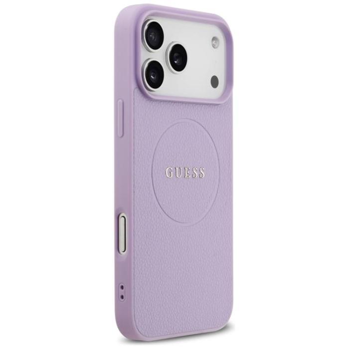 Guess - Guess iPhone 17 Pro Max Mobilskal MagSafe Grained Ring - Lila