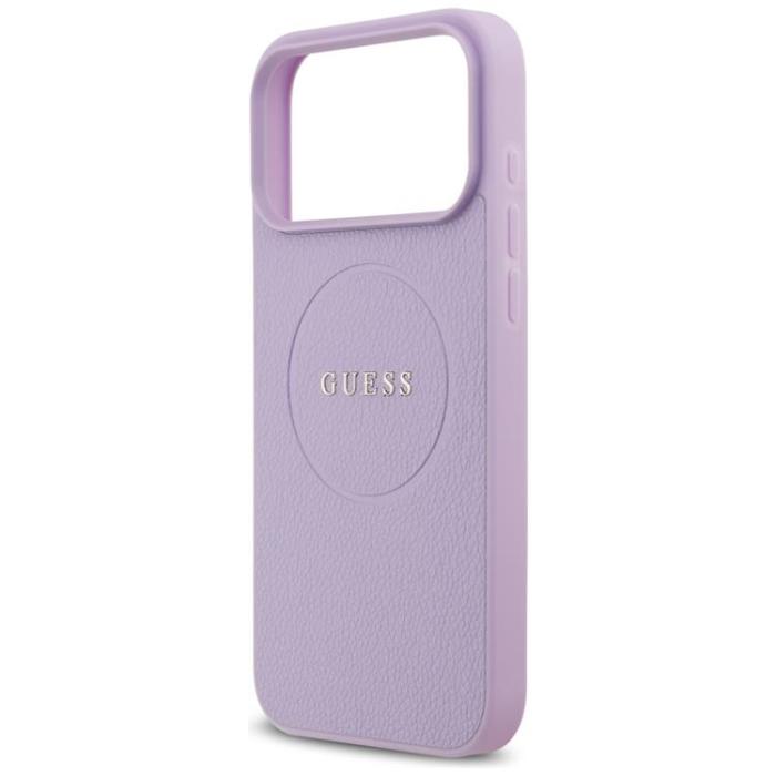 Guess - Guess iPhone 17 Pro Max Mobilskal MagSafe Grained Ring - Lila