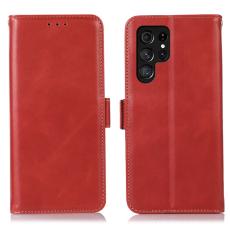 YIKATU - Samsung Galaxy S26 Ultra Pl&aring;nboksfodral RFID Skydd &Auml;kta L&auml;der - R&ouml;d