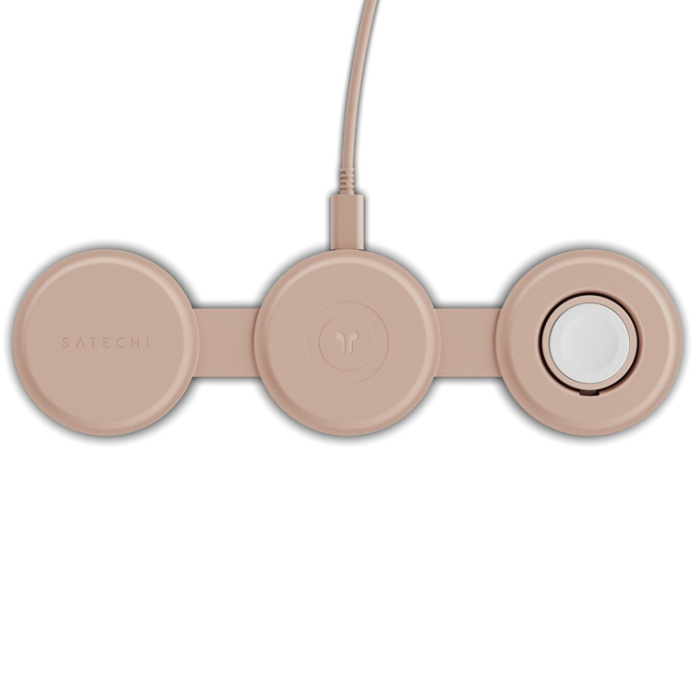 Satechi - Satechi Trådlös Laddare Magsafe iPhone, Apple Watch, AirPods - Desert Rosa