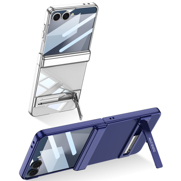 GKK - GKK Galaxy Z Flip 7 Mobilskal Magnetic Hinge Kickstand - Lila