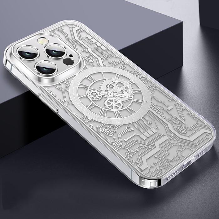 OEM - iPhone 14 Pro Max Mobilskal Magsafe Mechanical - Silver