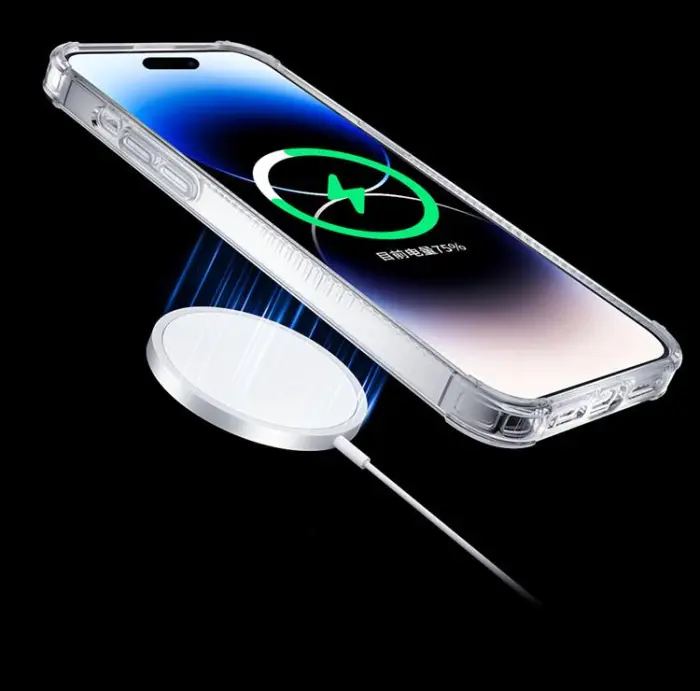 Kingxbar - Kingxbar iPhone 14 Plus Skal Magsafe PQY Go Out - Silver