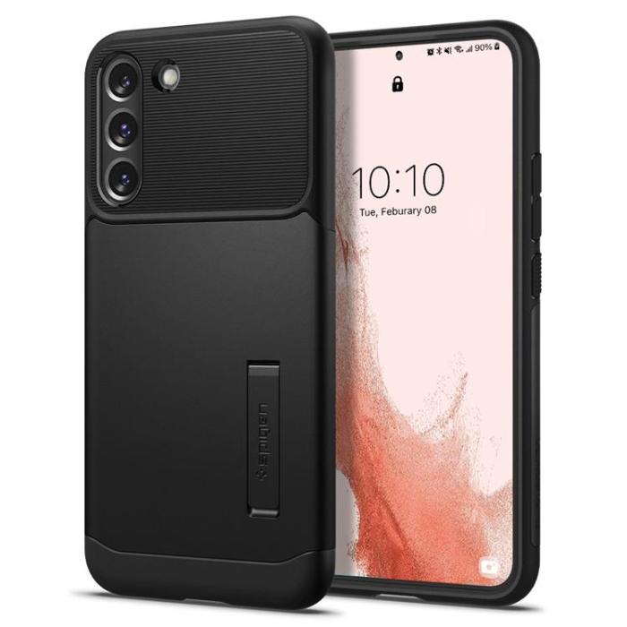 UTGATT1 - Spigen Slim Armor Skal Galaxy S22 - Svart