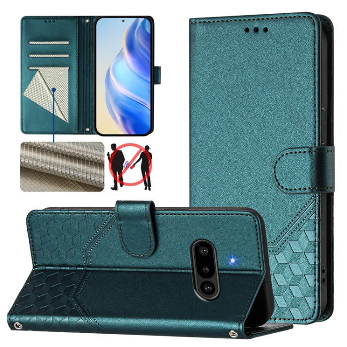 A-One Brand - Nothing Phone (3a) Plånboksfodral Imprinted Honeycomb RFID