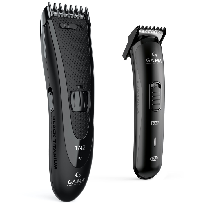 Ga.Ma - GA.MA Hårklippare & Trimmer Black Titanium T747