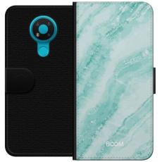 Gustaf - Pl&aring;nboksfodral till Nokia 3.4 med Mint Marble