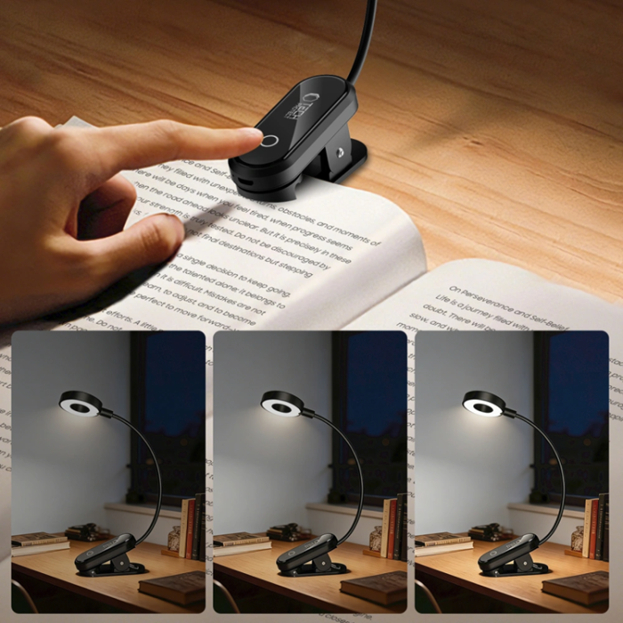 Tech-Protect - Tech-Protect Läslampa Clip LL100 - Svart