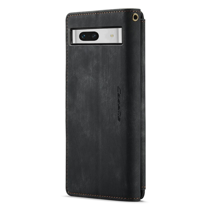 Caseme - CASEME Google Pixel 7A Plånboksfodral C30 Zipper - Svart