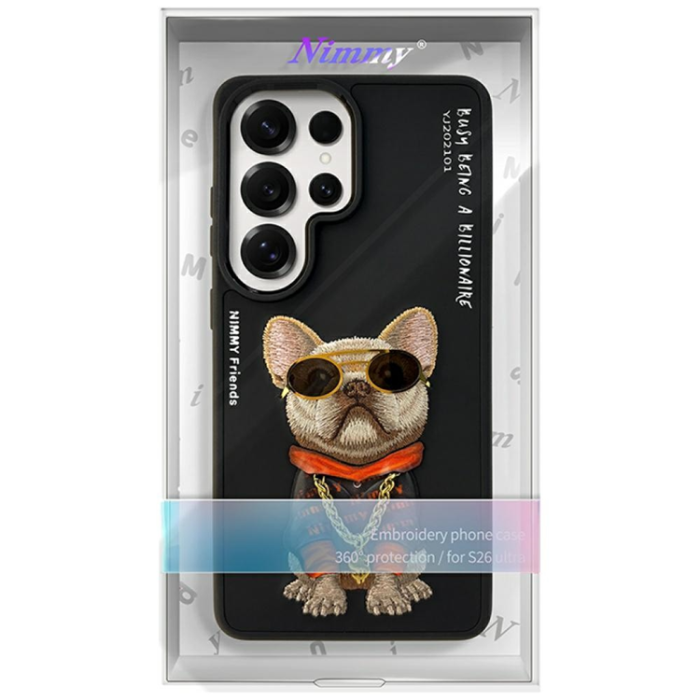 NIMMY - Nimmy Mobilskal För Galaxy S26 Ultra MagSafe Glasses Cool Dog - Svart