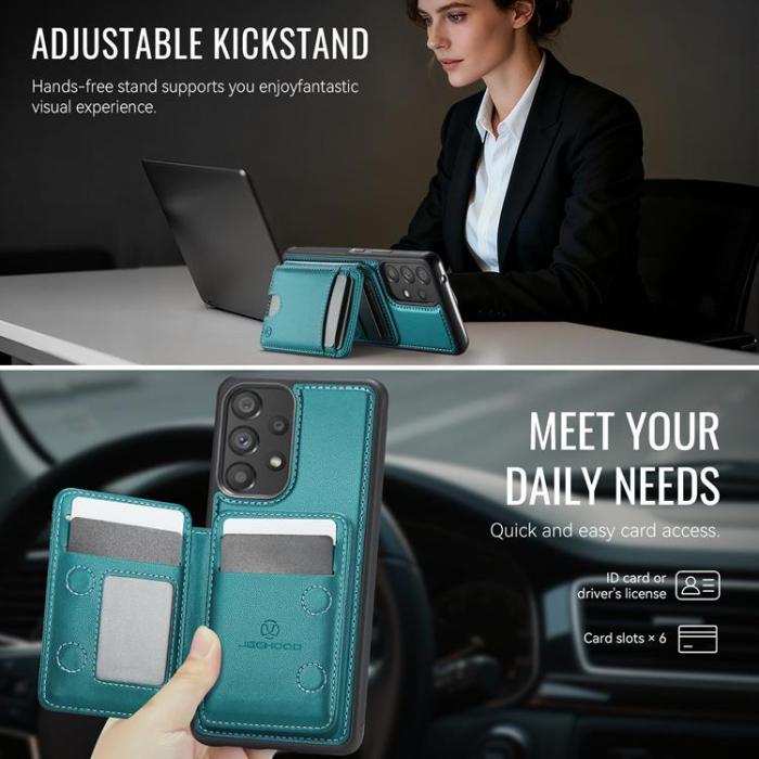 OEM - JEEHOOD Samsung Galaxy A53 5G Mobilskal KonstLäder - Blå