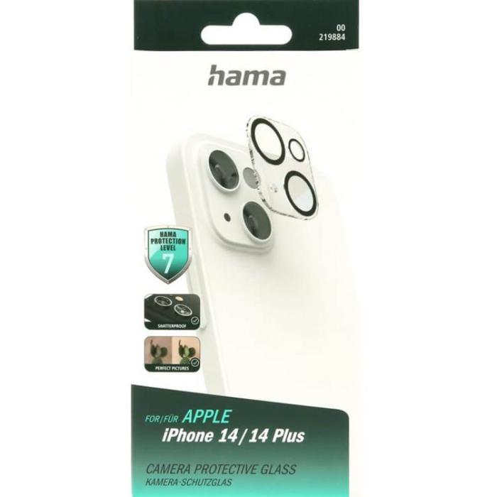 Hama - Hama iPhone 14 Plus/iPhone 14 Kameralinsskydd i Härdat Glas
