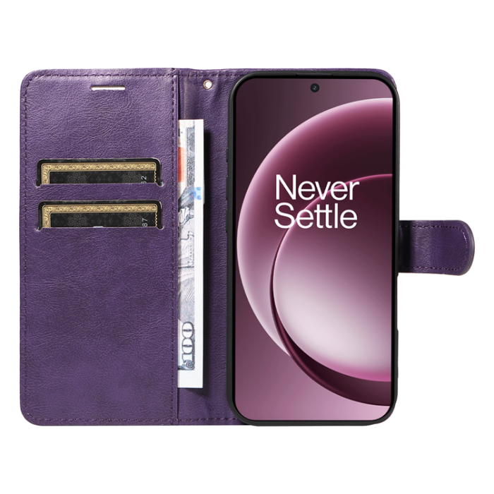 A-One Brand - OnePlus 15 5G Plånboksfodral Solid Färg Konstläder