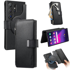 CASENEO - Caseneo Pl&aring;nboksfodral F&ouml;r Galaxy S26 Ultra Magnetic L&auml;der - Svart