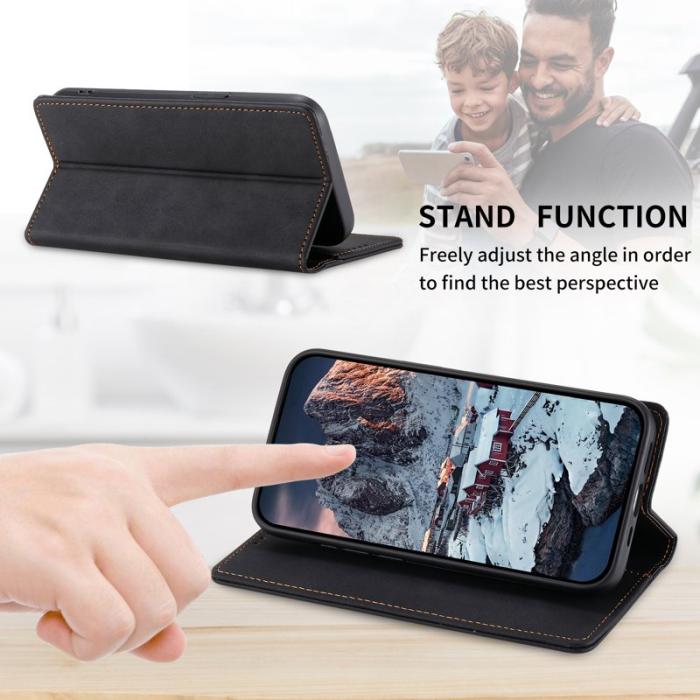 OEM - Samsung Galaxy S26+ Plånboksfodral RFID Skydd Konstläder - Svart