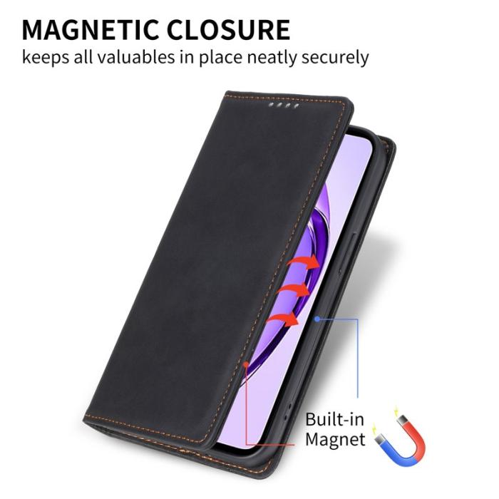 OEM - Samsung Galaxy S26+ Plånboksfodral RFID Skydd Konstläder - Svart