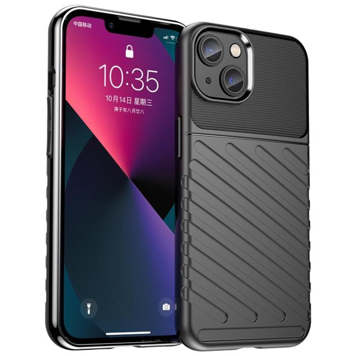 OEM - iPhone 14 Plus Skal Thunder Twill - Svart