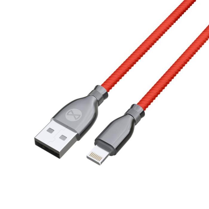 Forever - Forever Tornado USB-A till Lightning kabel 1m 3A - Röd