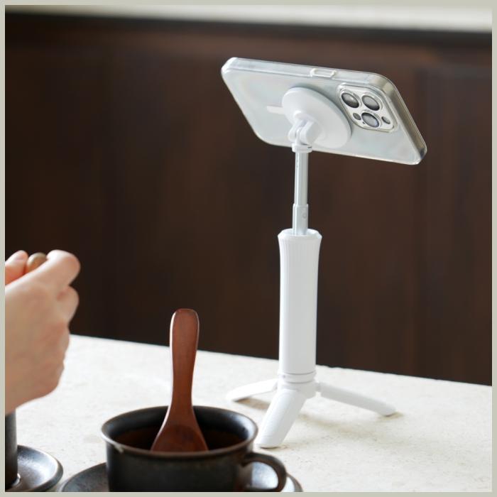 Araree - Araree Magfie Pod Lite MagSafe Selfie Stick med Tripod – Vit