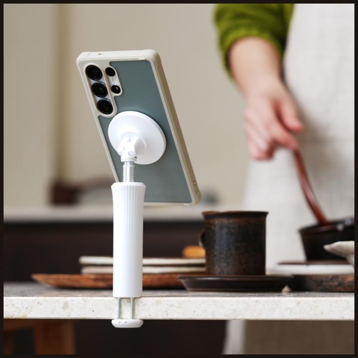 Araree - Araree Magfie Pod Lite MagSafe Selfie Stick med Tripod – Vit