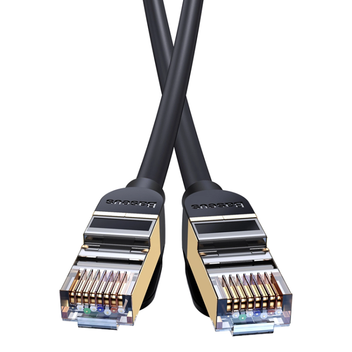 BASEUS - Baseus Nätverkskabel RJ45 Cat 7 10Gbps 5 m - Svart